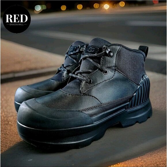 Ugg Neumel X Waterproof Boots Winter Snow Rain Black Ankle Shoes - Women's Sz 9 - Picture 2 of 14